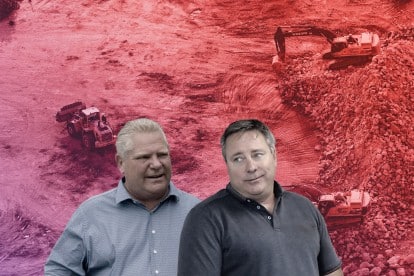 Ford PCs took $60K from donors linked to company pushing giant gravel mine