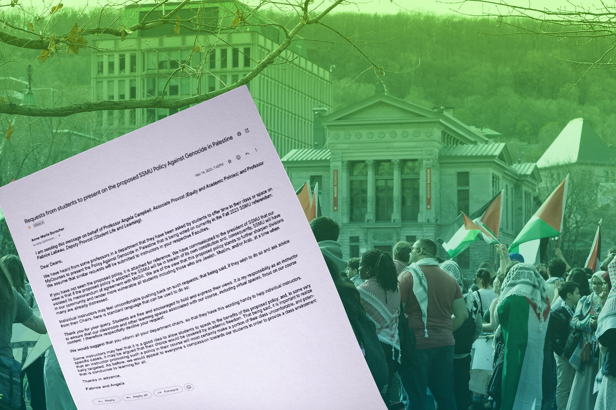McGill tried stifling classroom discussion of Gaza, internal emails reveal