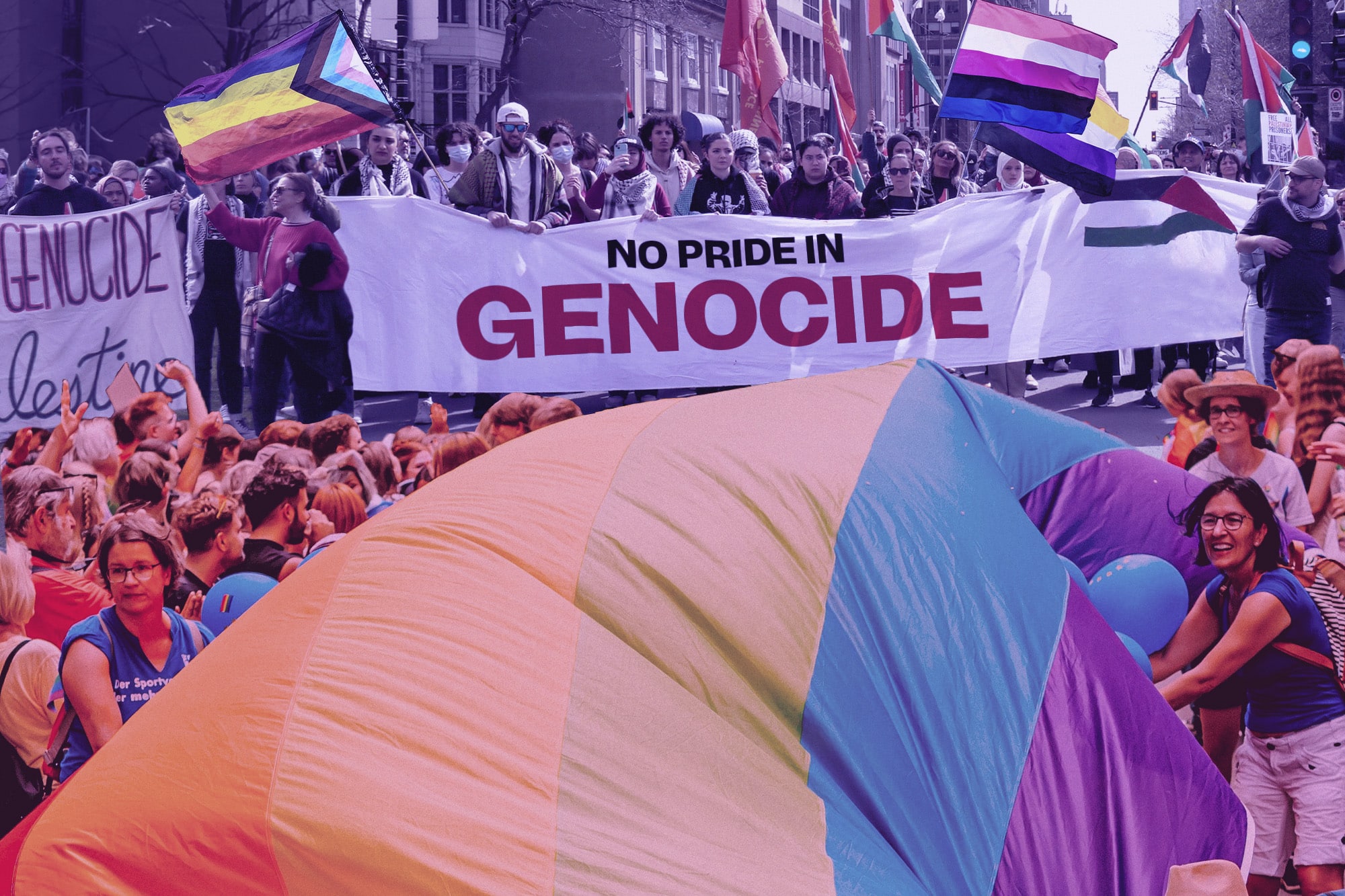 ‘Opposition and rage’: queer groups challenge Pride to divest from Israel