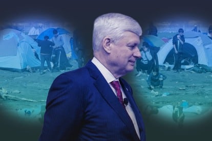 Stephen Harper’s firm behind spy tech used in ‘dystopian’ Greek refugee camps