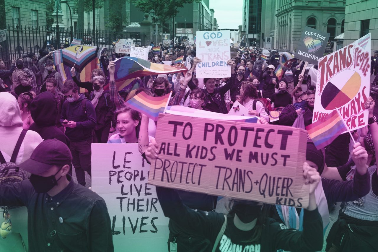 Trans rights march